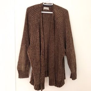 PLUSH CHENILLE CARDIGAN